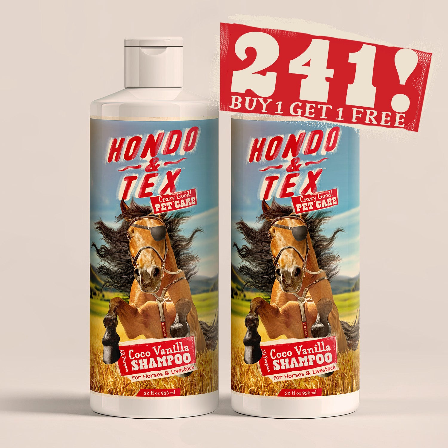 Hondos's Coco Vanilla All Purpose Shine Shampoo with Avocado and Moringa Oils BOGO